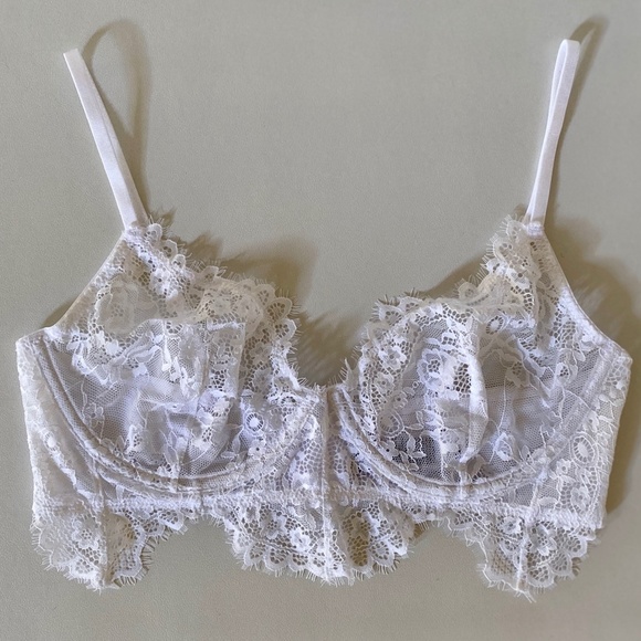 NAKD White lace bra 80C NWOT - Picture 7 of 9